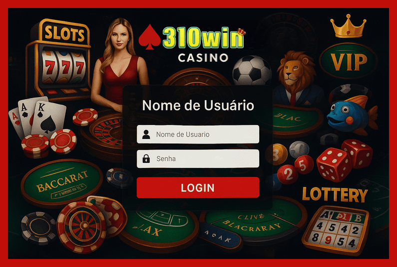 Criar uma nova Conta no plataforma 310WIN